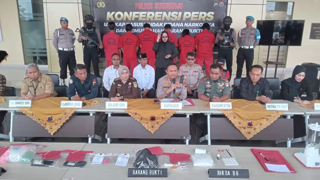 Polres Sukoharjo Gagalkan Peredaran 1 Kg Sabu, Pelaku Diamankan