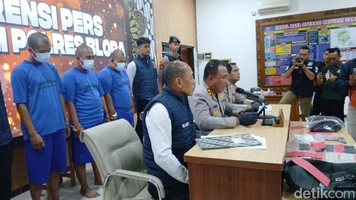 Polisi Tangkap Komplotan Pencuri Motor di Blora, 10 Unit Raib dalam Sebulan