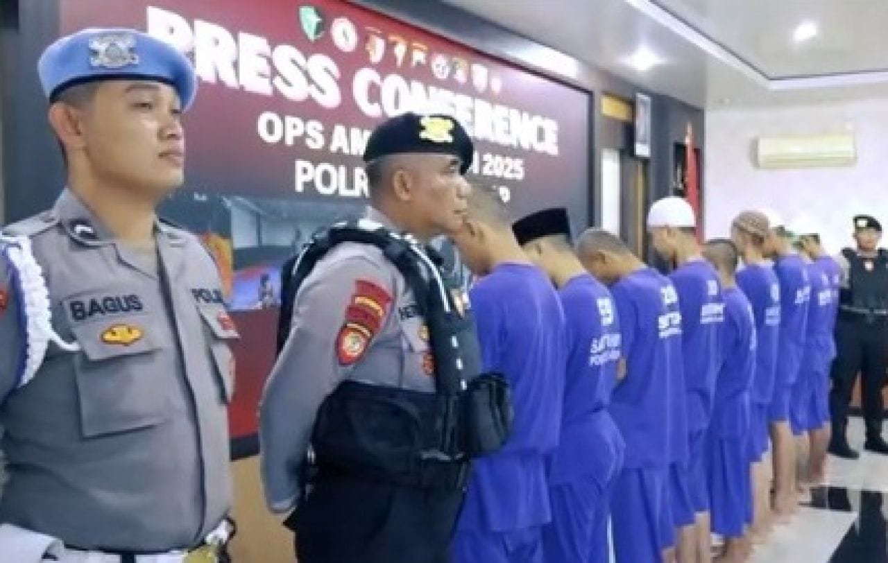 Polresta Cilacap Amankan 10 Tersangka dalam Operasi Aman Candi 2025