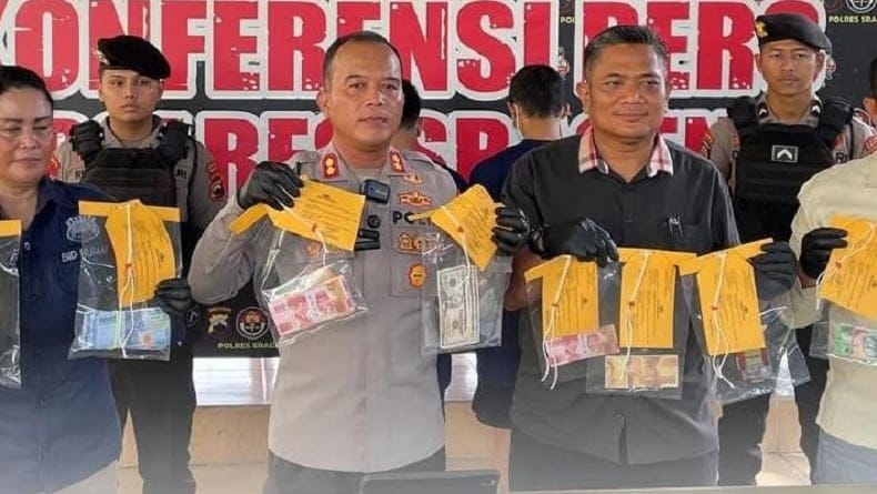 Polisi Ringkus Sindikat Uang Palsu, Tiga Orang Diamankan di Sragen