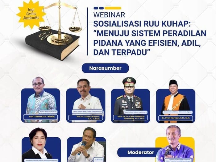 Update Hukum: Webinar RUU KUHAP Hadirkan Wamenkumham dan Kadivkum Polri