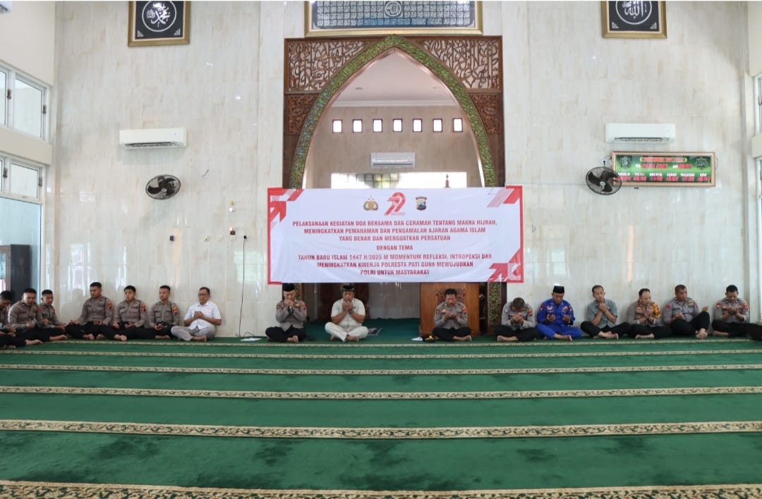 Sambut Tahun Baru Islam, Polresta Pati Gelar Doa Bersama dan Ceramah Hijrah