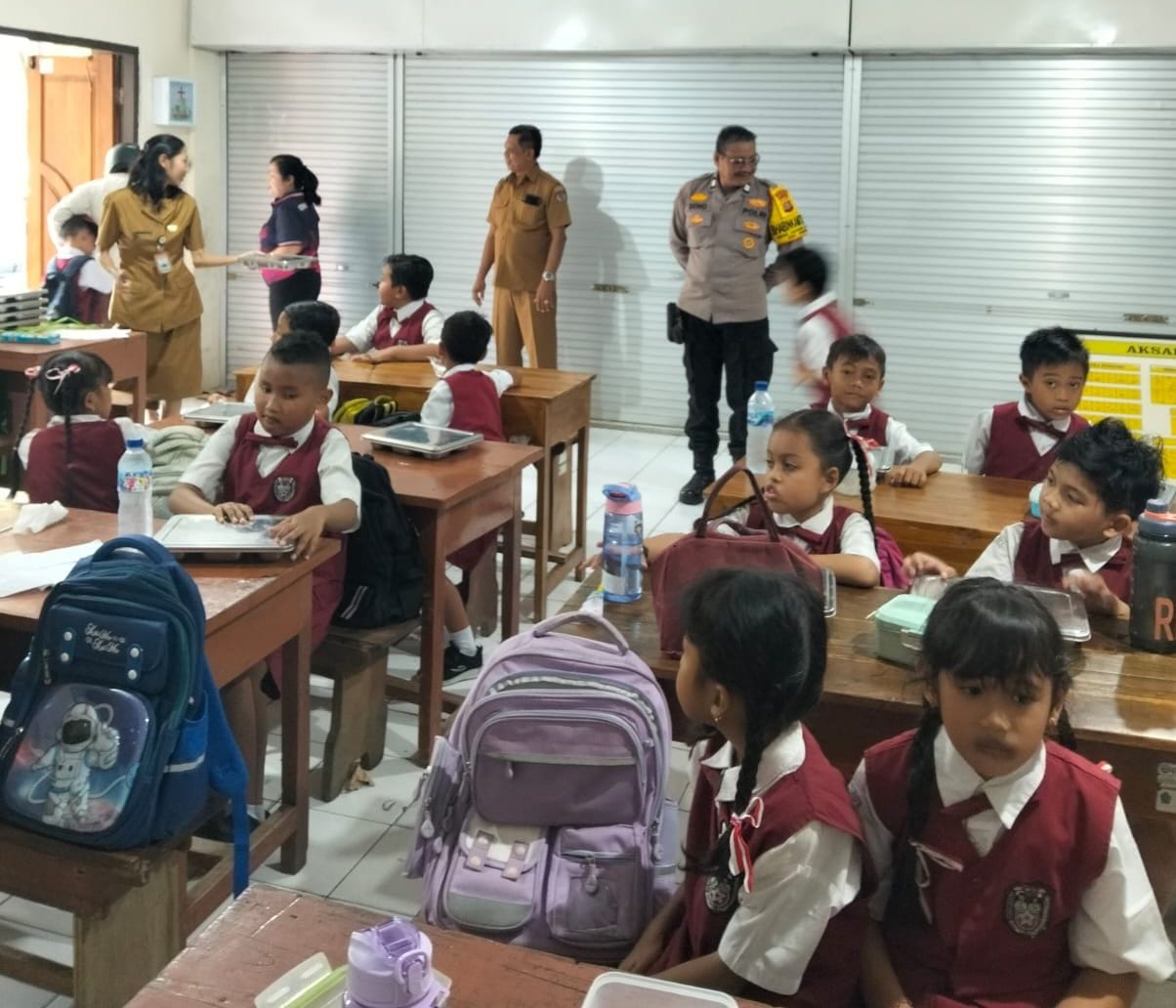 Peduli Gizi Anak, Polda Bali Distribusikan 319 Porsi MBG
