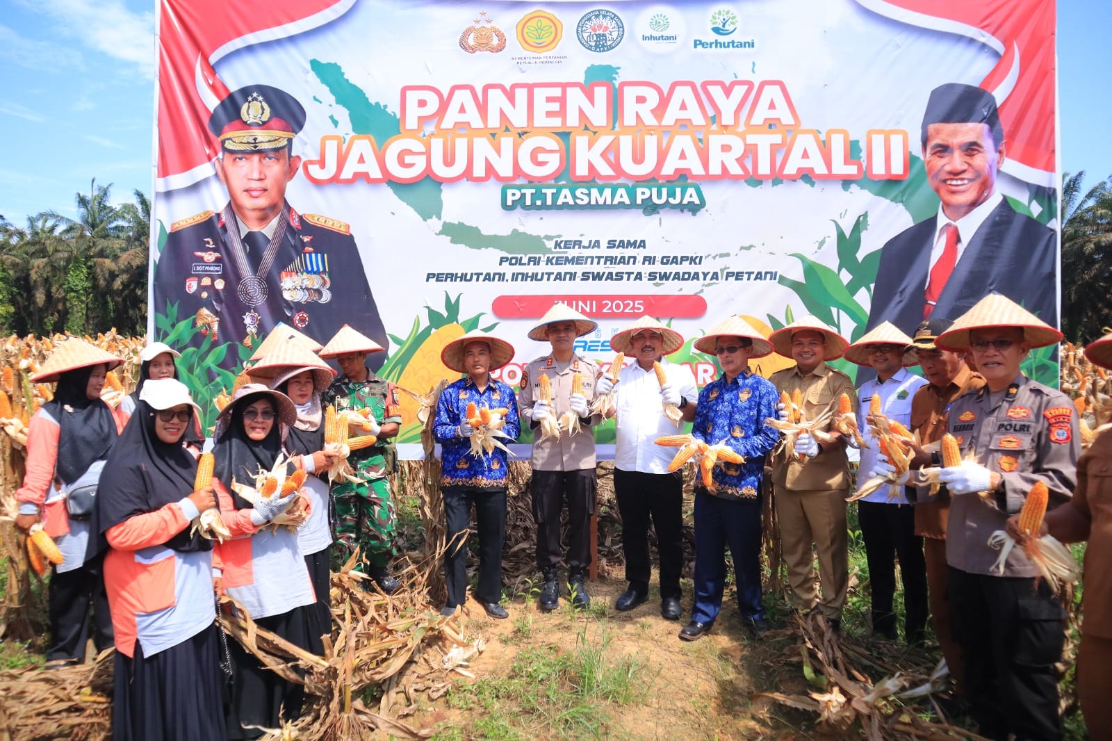 Polres Kampar Panen 12 Ton Jagung, Bukti Nyata Dukung Swasembada Pangan