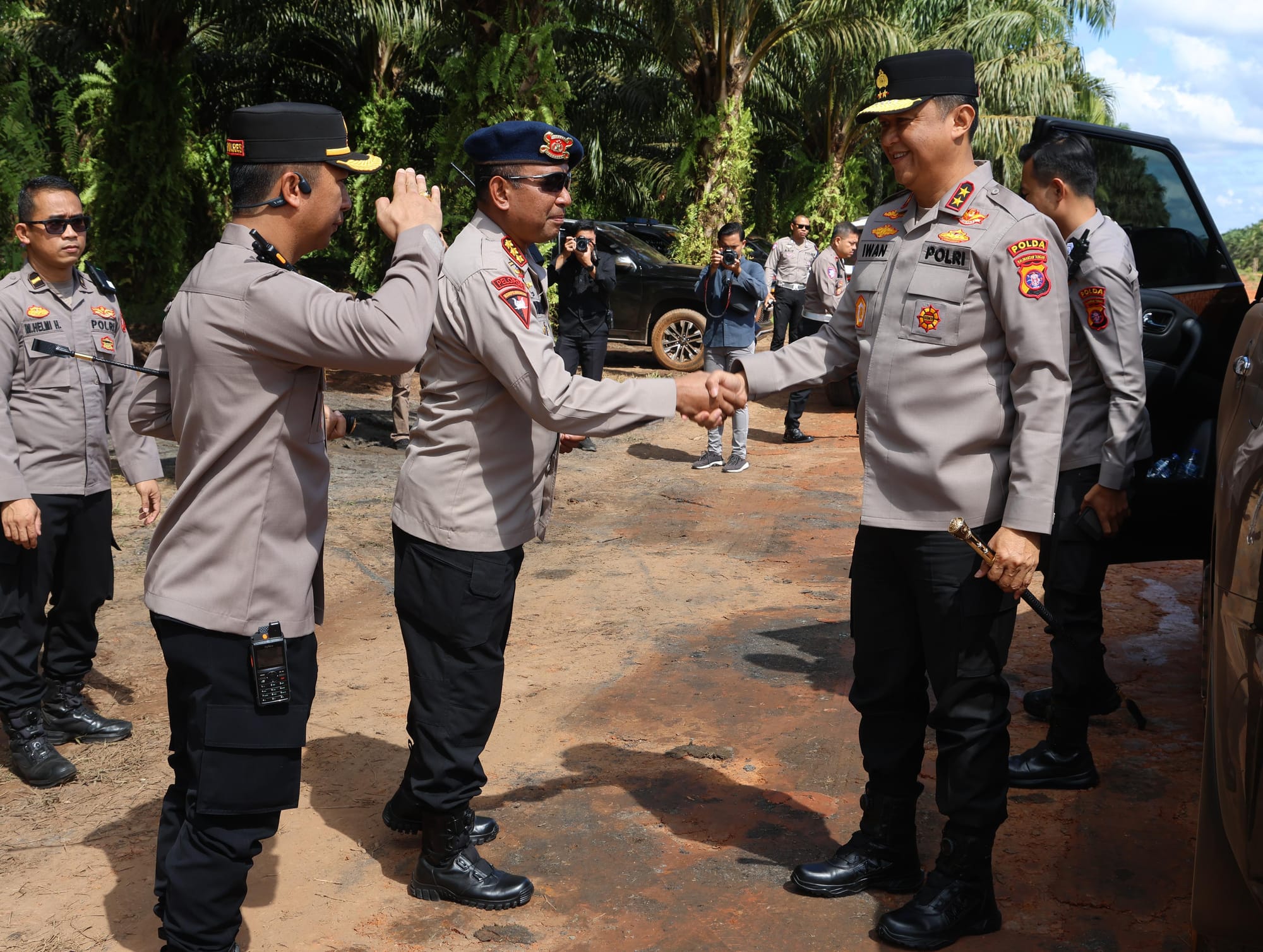 Kapolda Kalteng Pantau Persiapan Panen Raya Jagung di Pulang Pisau