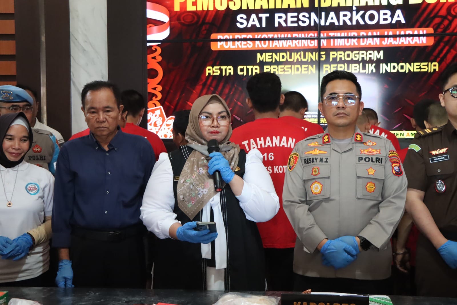 Pemusnahan 1,1 Kg Sabu oleh Polres Kotim, Wujud Perang Terhadap Narkoba