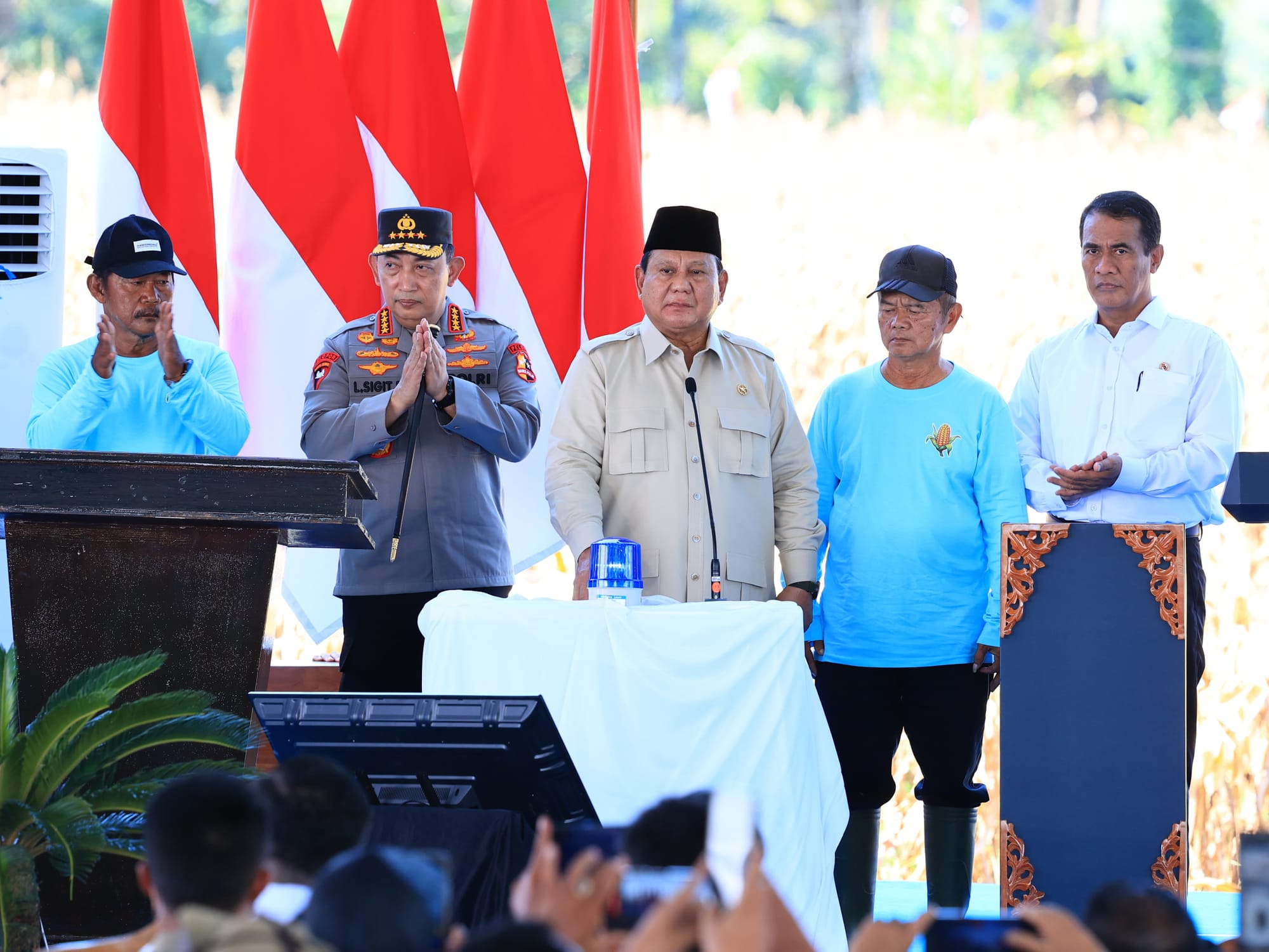 Presiden Prabowo Puji Inisiatif Polri dalam Panen Raya Jagung Nasional di Kalimantan Barat
