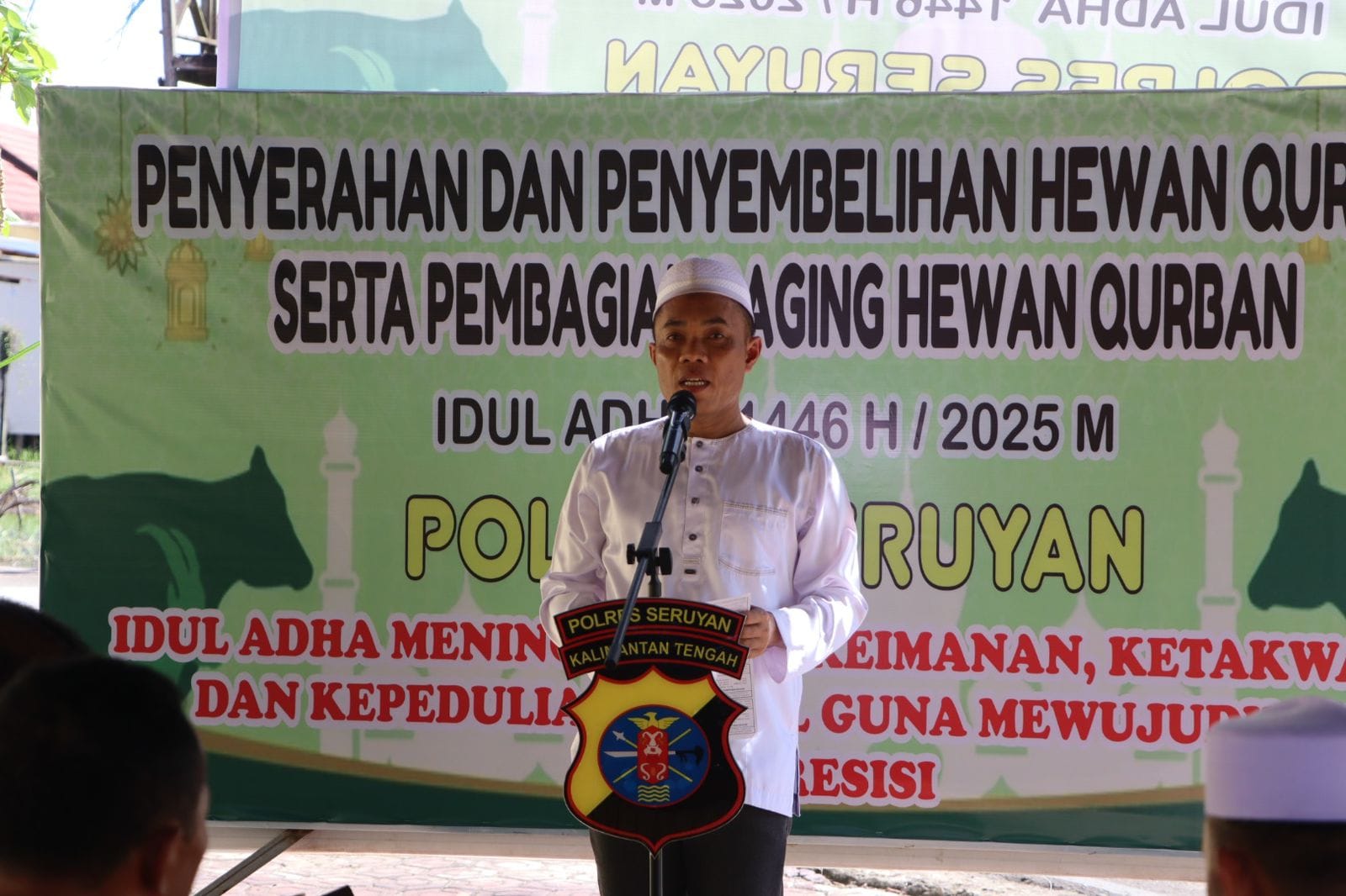 Rayakan Iduladha, Polres Seruyan Sembelih 33 Hewan Kurban untuk Masyarakat