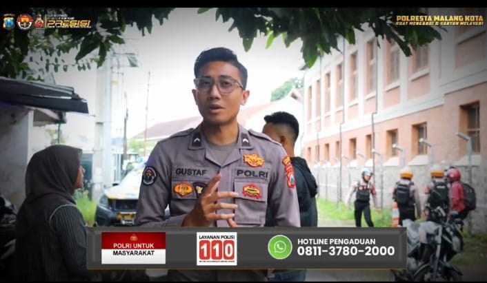 Siaga Penuh, Polresta Malang Kota Aktifkan Layanan 110 dan WA 0811-3780-2000