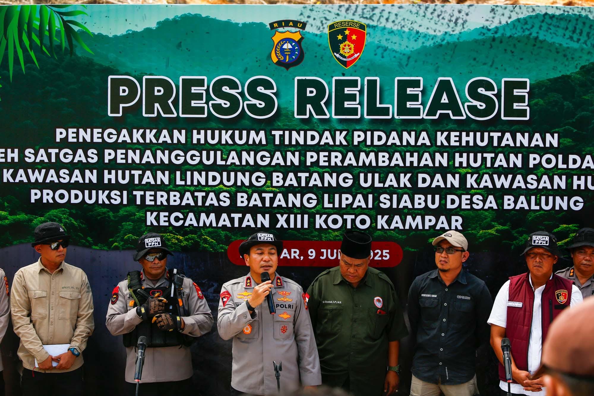 Tindak Tegas Pelaku Perusakan Hutan, Polda Riau Perkuat Prinsip Green Policing