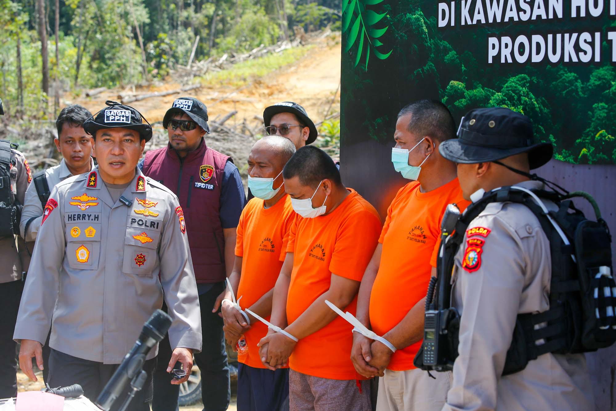 Polda Riau Tegas Tangani Perusakan Hutan, Wujudkan Komitmen Green Policing
