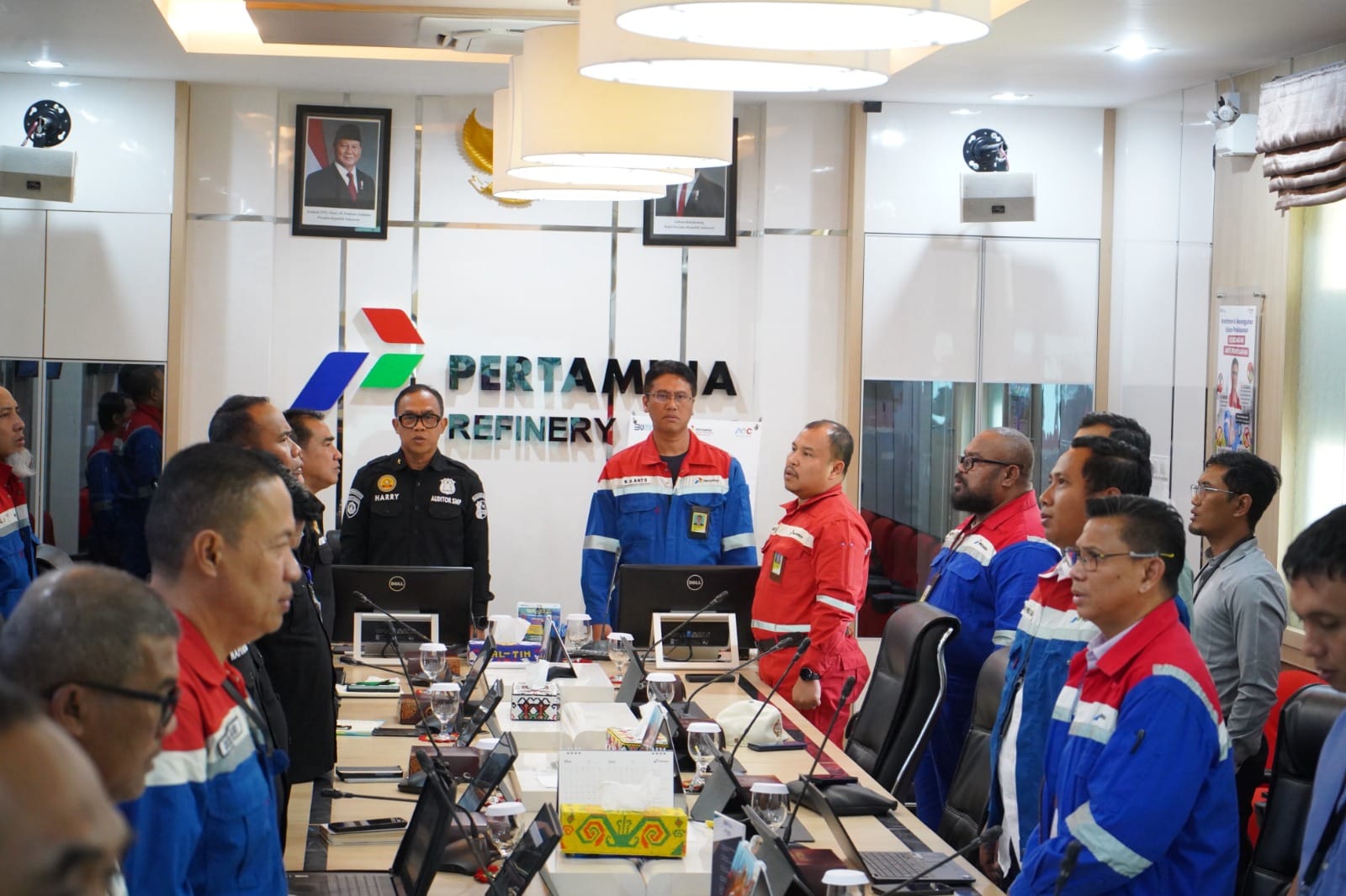 Auditor Baharkam Polri Tinjau Langsung Sistem Keamanan PT KPI Balikpapan
