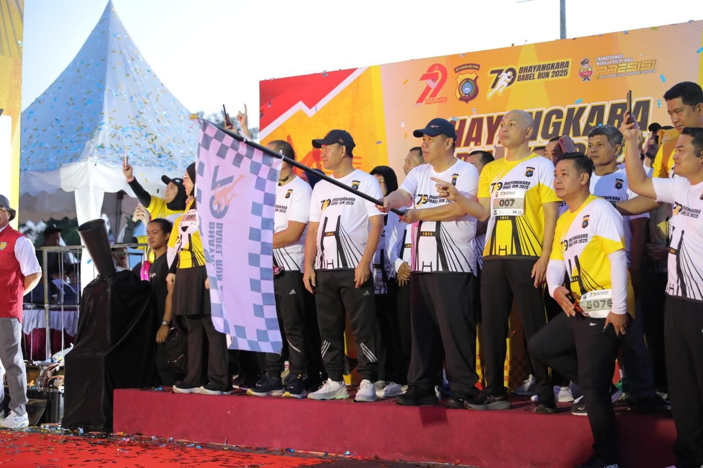 Bhayangkara Babel Run 2025 Sukses Digelar, Ribuan Peserta Padati Polda Bangka Belitung
