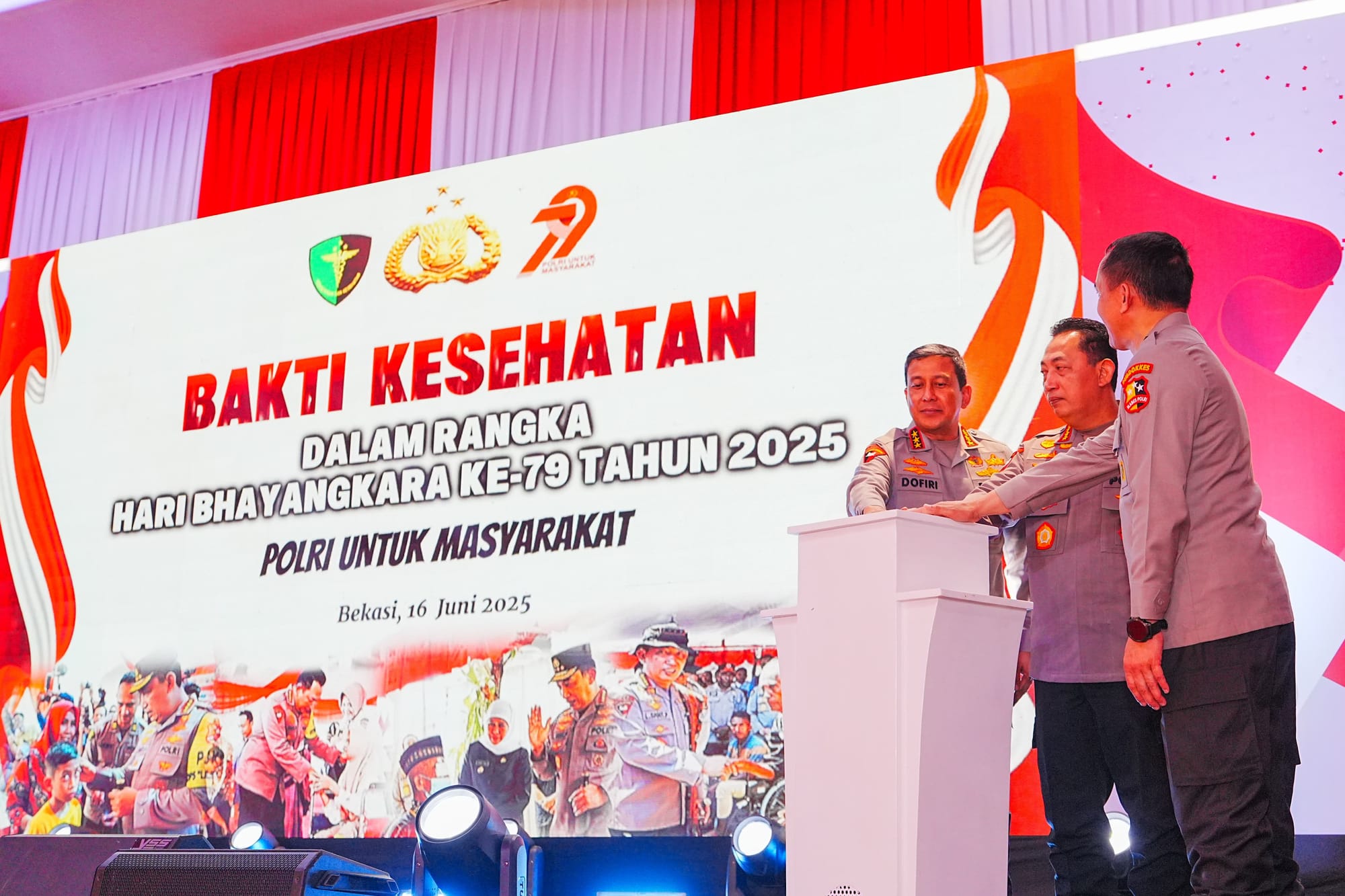 Kapolri Hadiri Puncak Bakti Kesehatan HUT ke-79 Bhayangkara, Ratusan Ribu Warga Ikut Serta