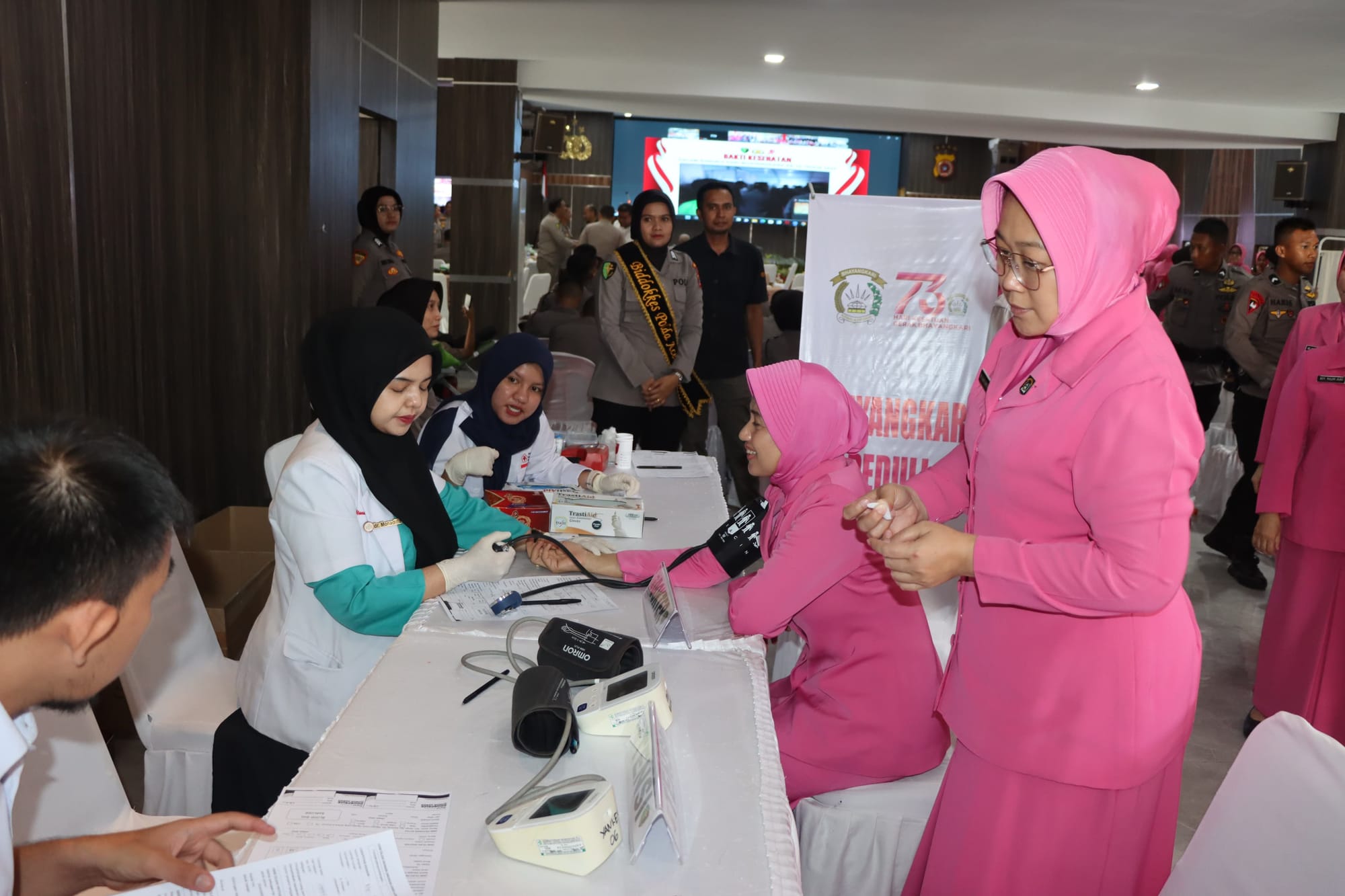 Polda Aceh Tebar Kepedulian Lewat Donor Darah di Puncak Bakti Kesehatan Hari Bhayangkara ke-79