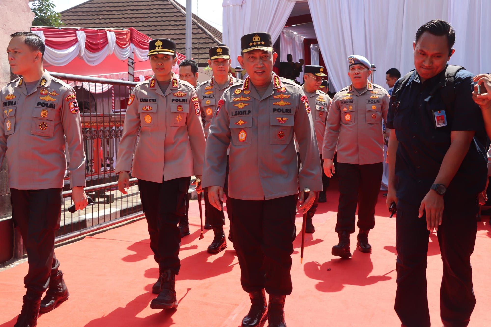 Dukung Program Gizi Nasional, Kapolri Launching SPPG di Polres Jembrana