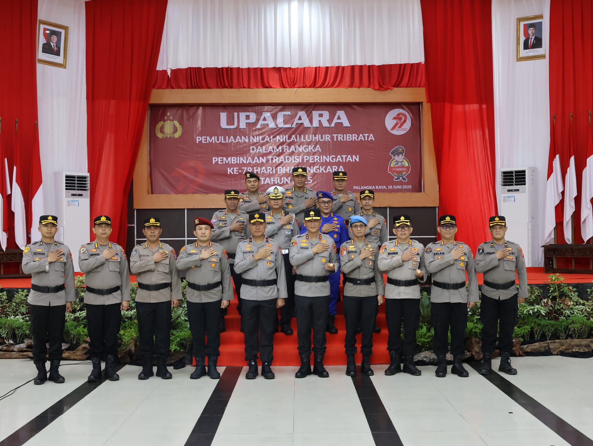 Kapolda Kalteng Hadiri Upacara Pemulihan Nilai Luhur Tribrata Secara Virtual