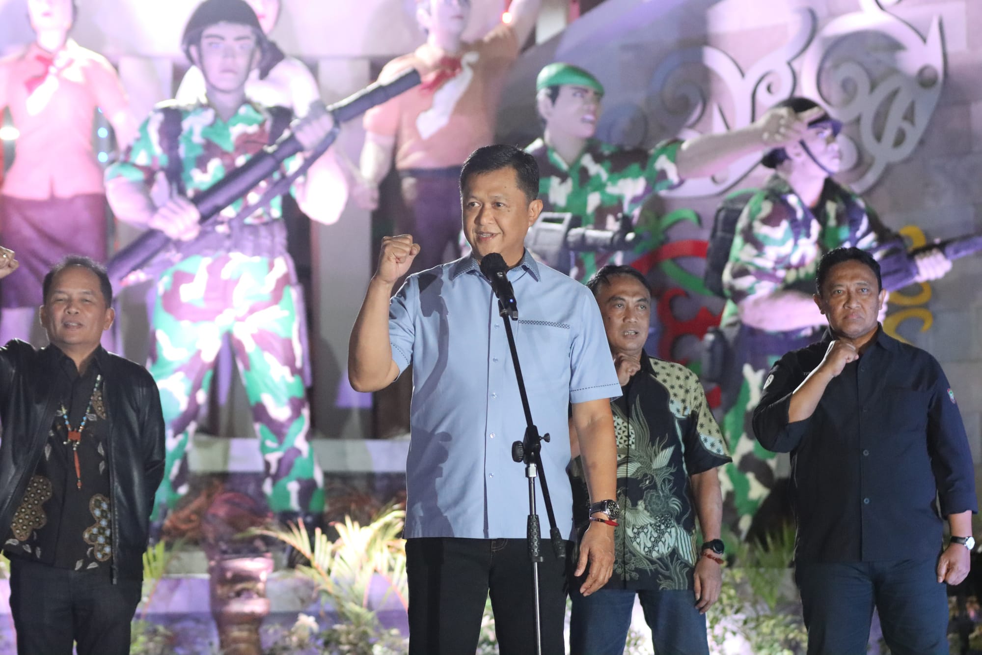 Kapolda Kalteng Hadiri Car Free Night Huma Betang, Wujud Dukung Budaya Lokal