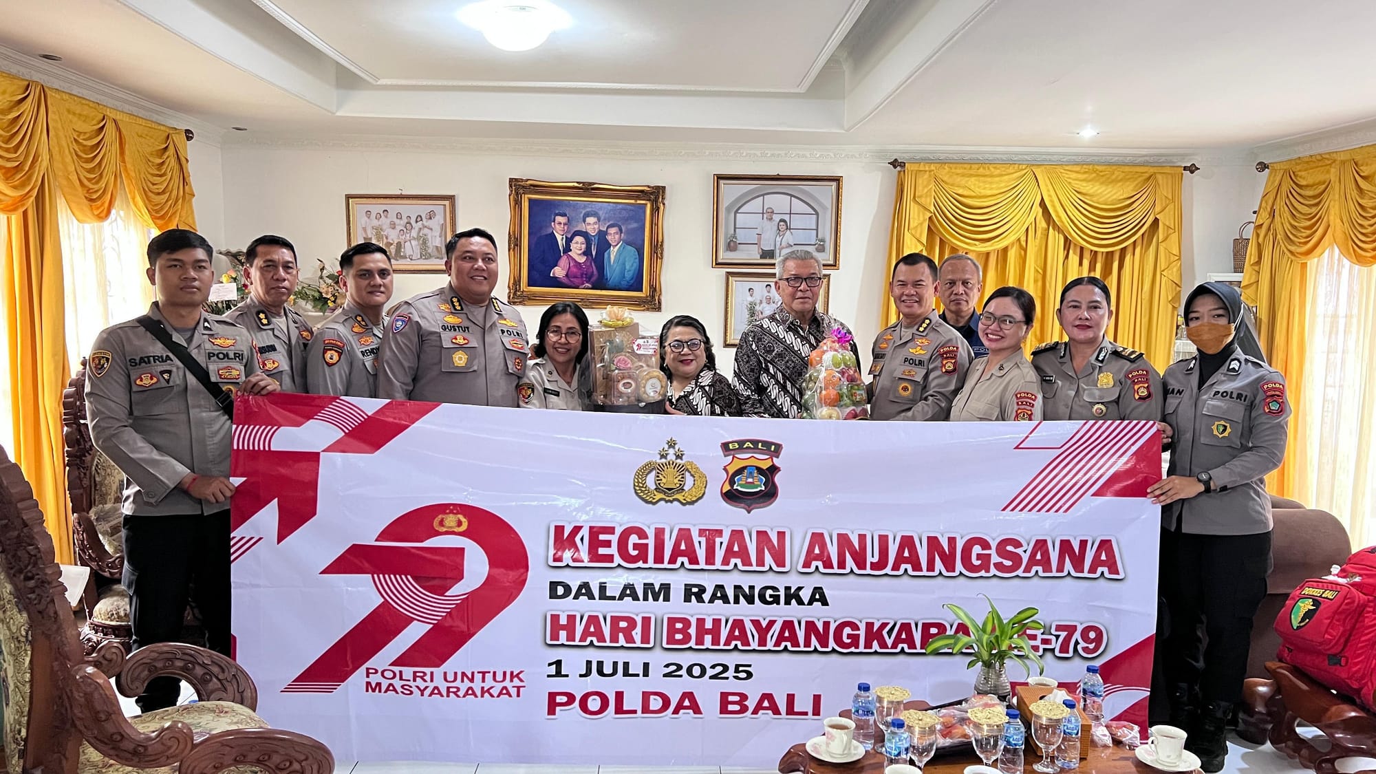 Polda Bali Laksanakan Anjangsana ke Kediaman Brigjen Pol (Purn.) Nyoman Gede Suweta