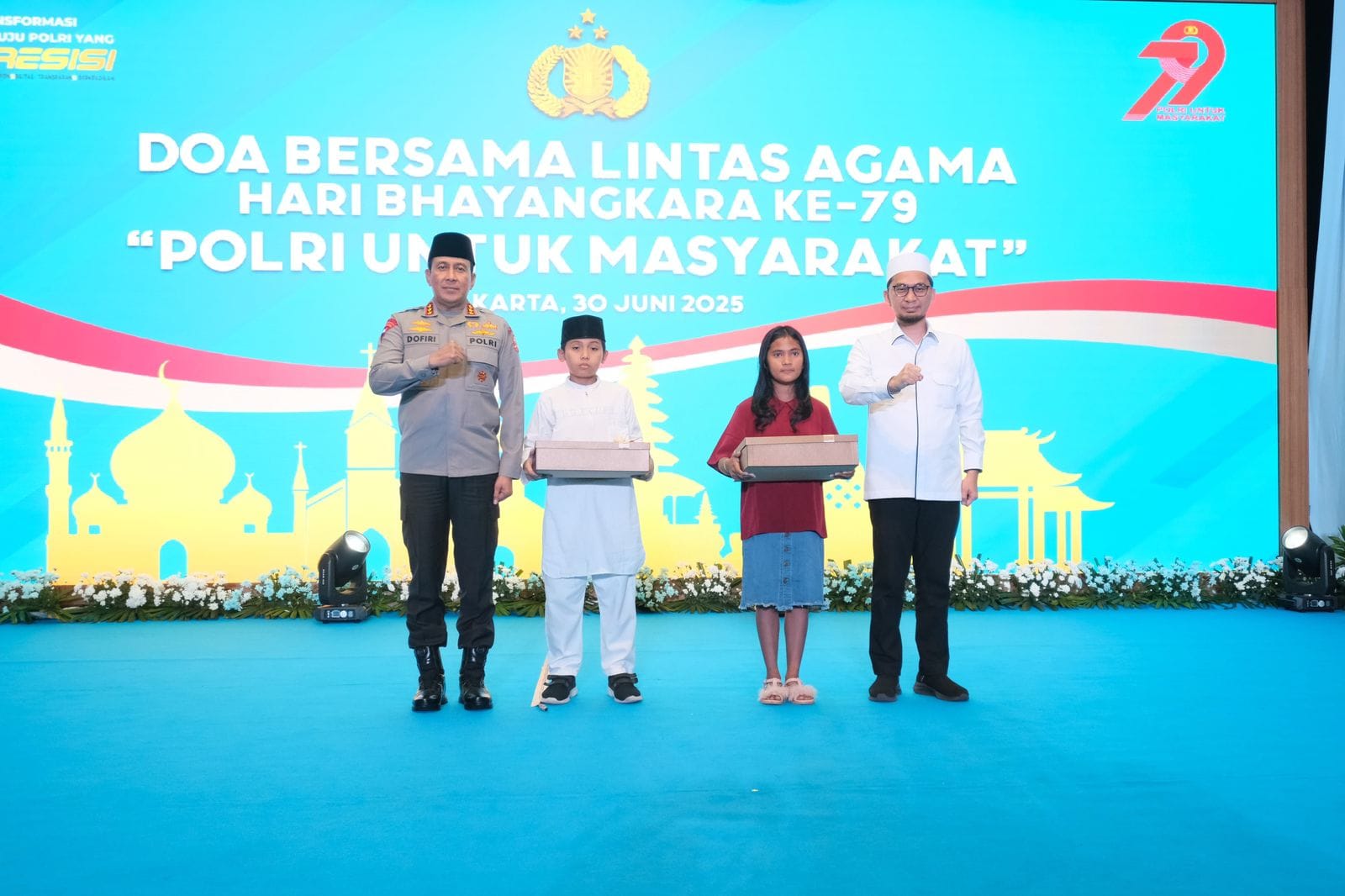 Polri Perkuat Toleransi, Gelar Doa Bersama Lintas Agama Jelang HUT Bhayangkara