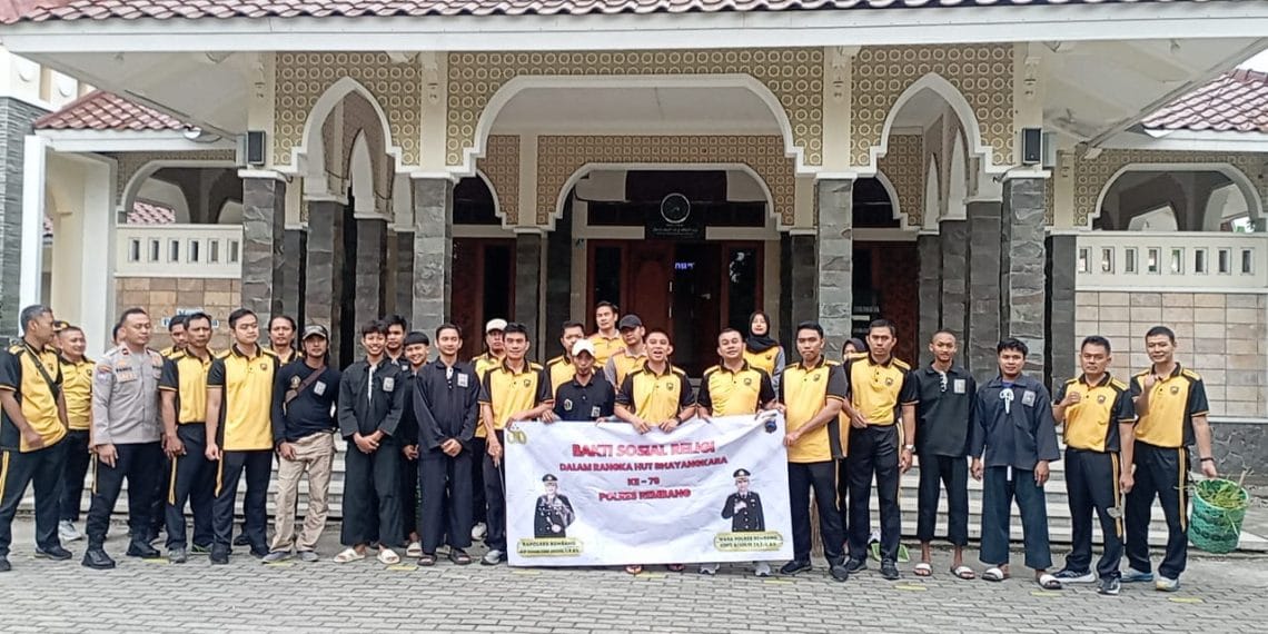 Polres Rembang Ajak Perguruan Pencak Silat Gelar Aksi Bersih-bersih Tempat Ibadah