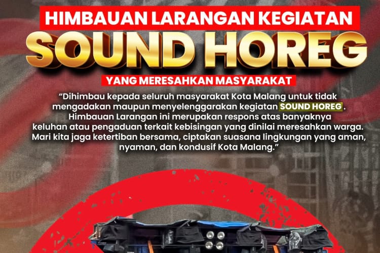 Polresta Malang Kota Tegas Larang Sound Horeg