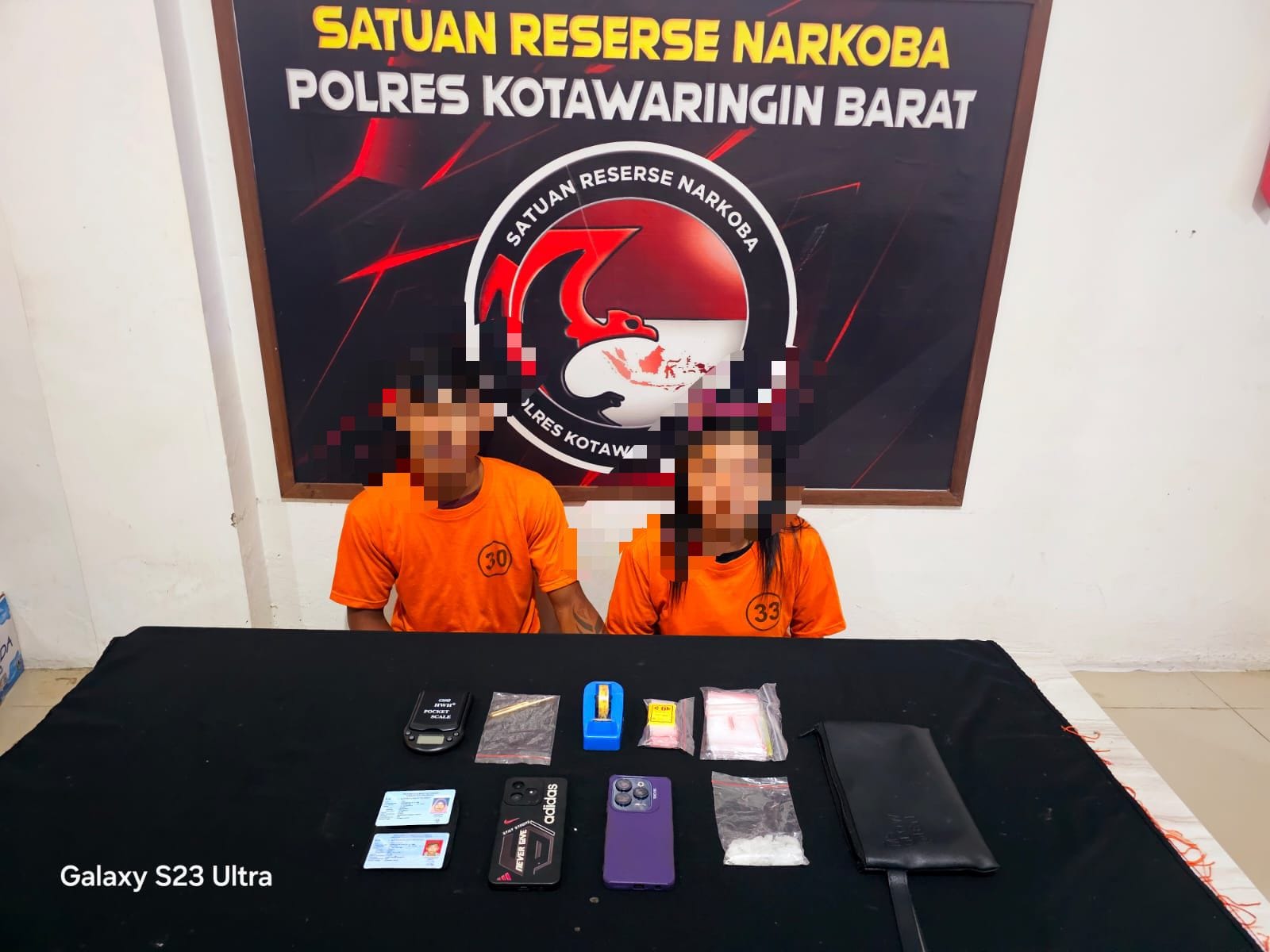 Polres Kobar Tangkap Pasutri Muda Pengedar Narkoba di Tengah Kota