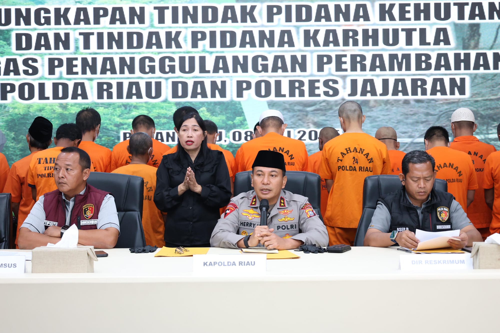 Polda Riau Tangkap 46 Pelaku Kejahatan Kehutanan, Bukti Tegas Penegakan Hukum