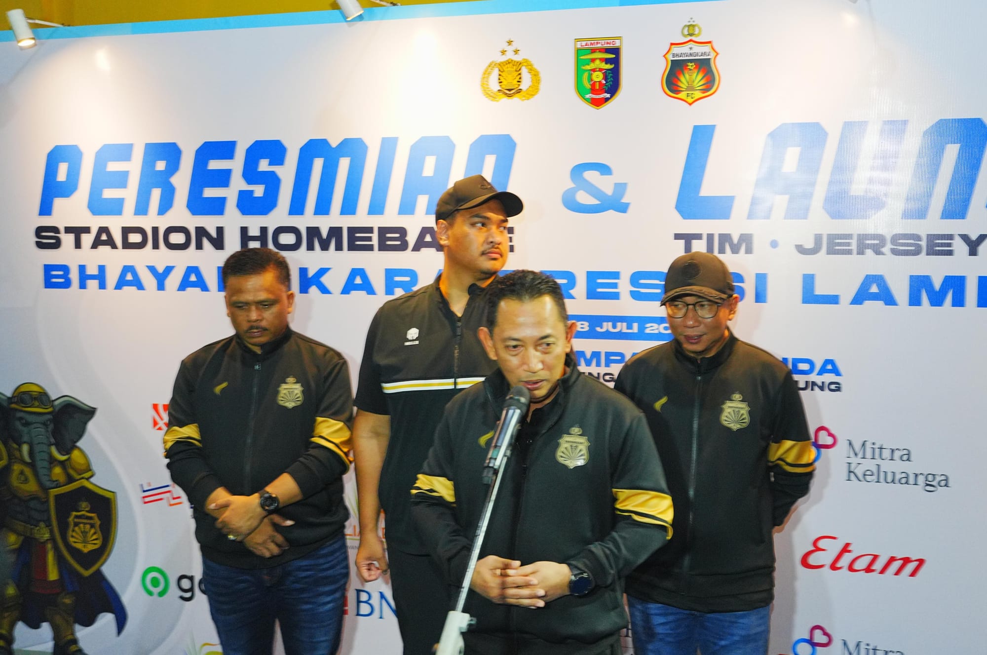 Kapolri Resmikan Bhayangkara Presisi Lampung FC, Tekankan Nilai Persatuan