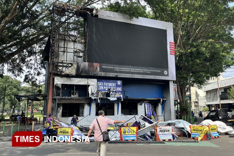 16 Pos Polisi Jadi Korban Kericuhan Usai Demo di Polresta Malang Kota
