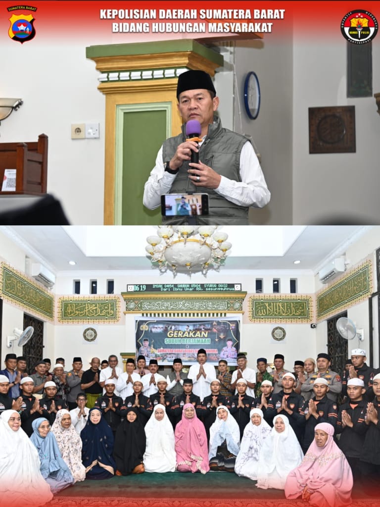 Melalui Subuh Berjamaah, Wakapolda Sumbar Tegaskan Komitmen Polri untuk Melayani