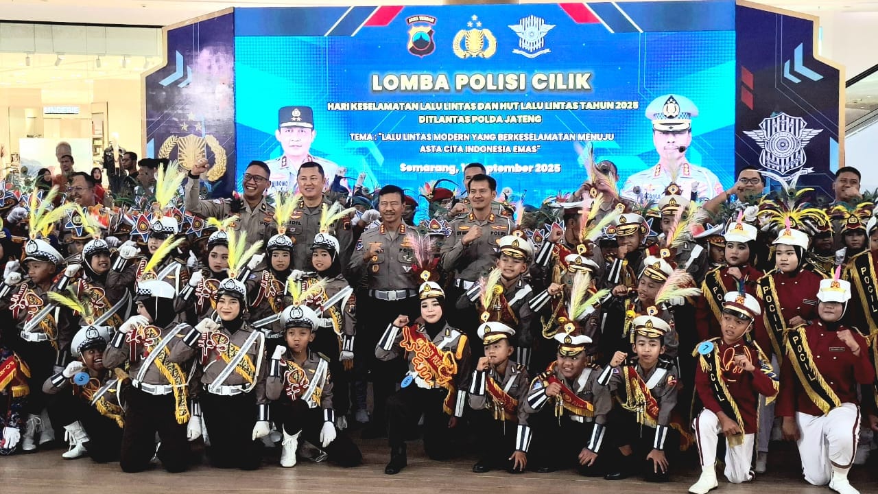 Ditlantas Polda Jateng Gelar Lomba Polisi Cilik untuk Tanamkan Disiplin Sejak Dini