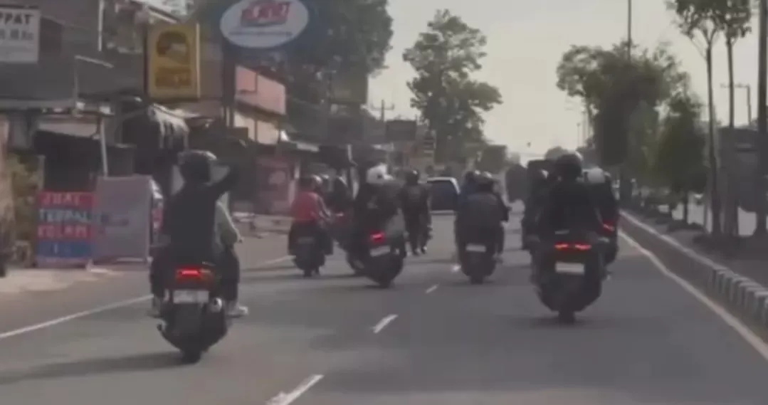 Polres Klaten Amankan Tujuh Motor dari Konvoi Ugal-ugalan yang Viral