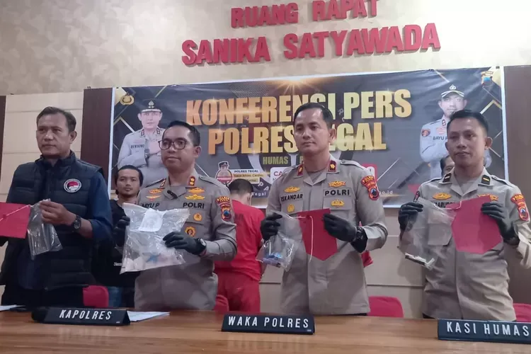 Polres Tegal Berhasil Amankan Dua Pengedar Narkoba Jenis Sabu