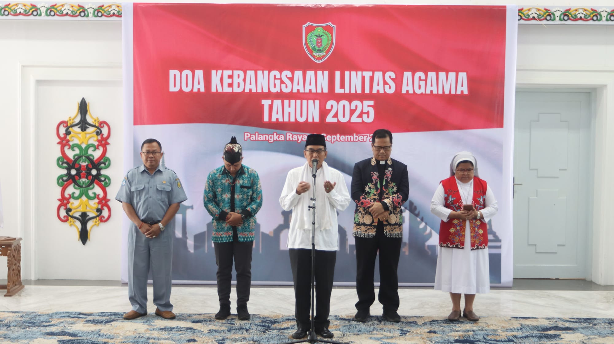 Doa Bersama Lintas Agama, Kapolda Kalteng Serukan Persatuan dan Ketentraman