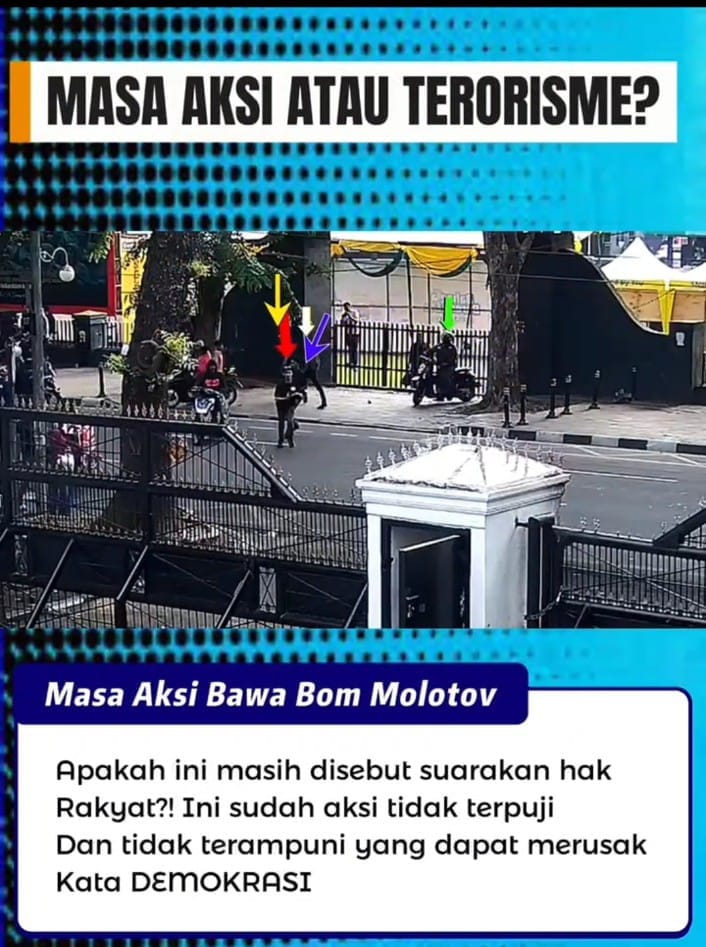 Ricuh! Bom Molotov Dilempar Saat Demo di Sumut, Massa Panik