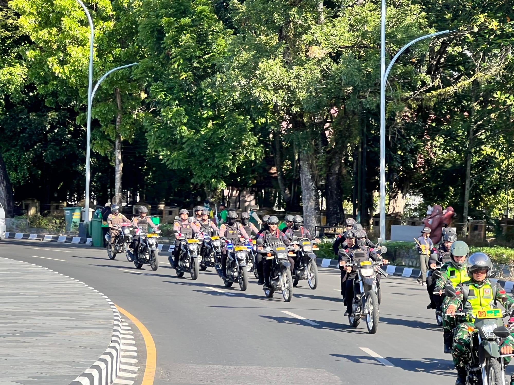 Jaga Kondusifitas, Polda Kalteng Bersama TNI dan Pemprov Patroli Gabungan Pasca Unjuk Rasa