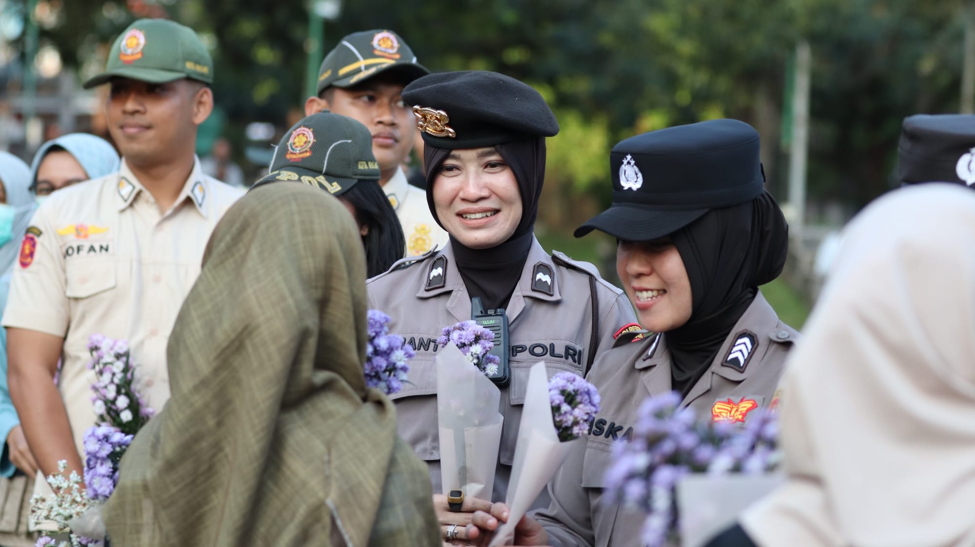 Polresta Malang Kawal Aksi Damai GMPK di Alun-Alun Merdeka