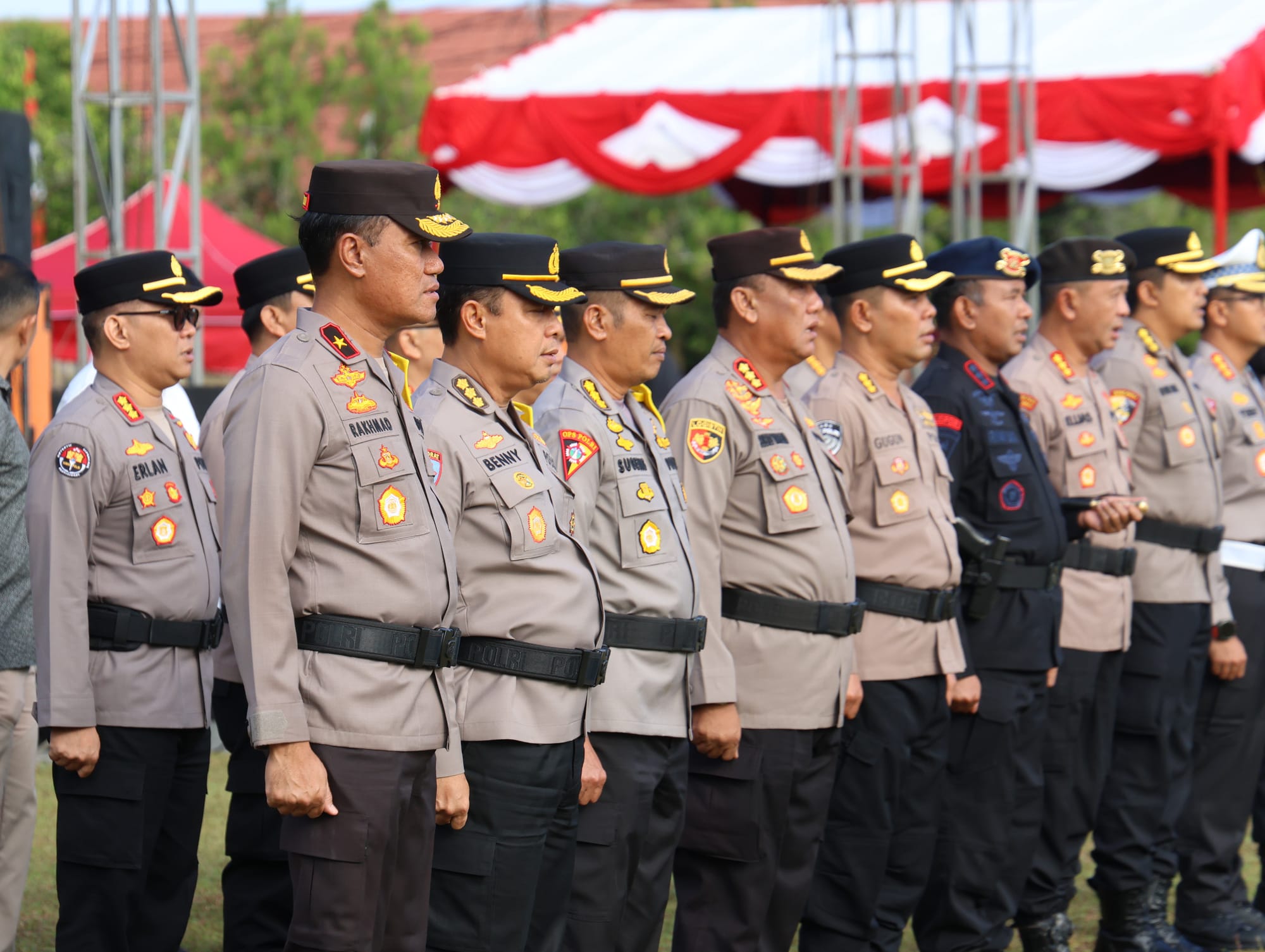 Polda Kalteng Gelar Apel Operasi Aman Nusa I Telabang 2025 Fokus Pemulihan Kamtibmas