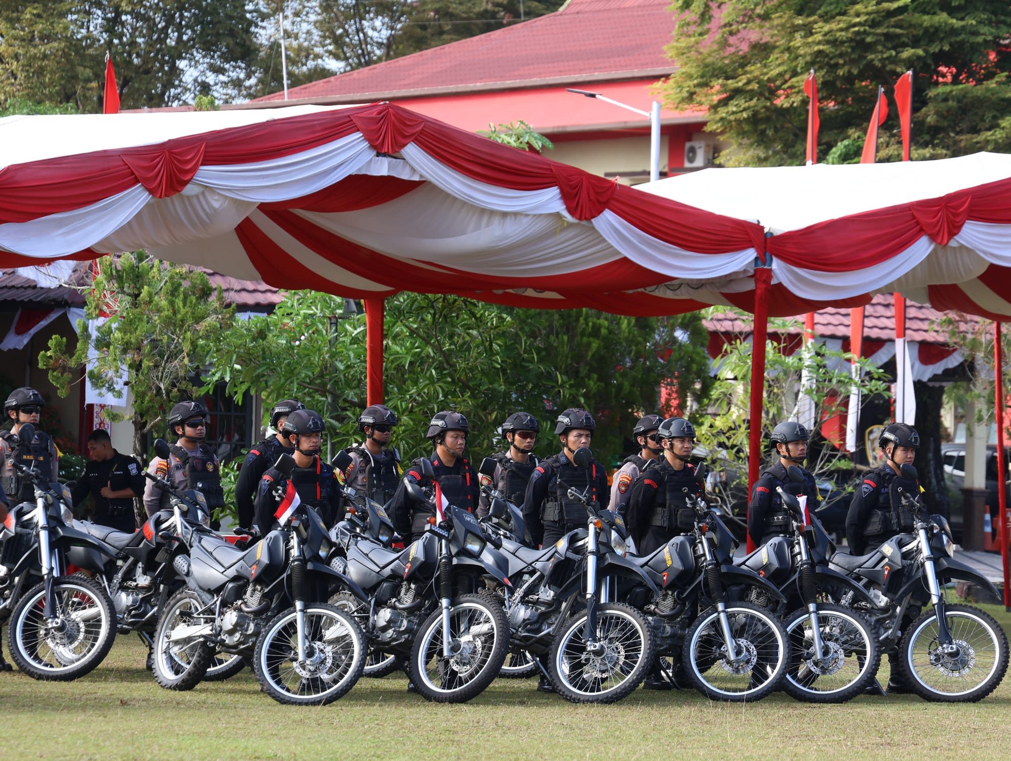 Polda Kalteng Gelar Apel Operasi Aman Nusa I Telabang 2025 Demi Pemulihan Kamtibmas