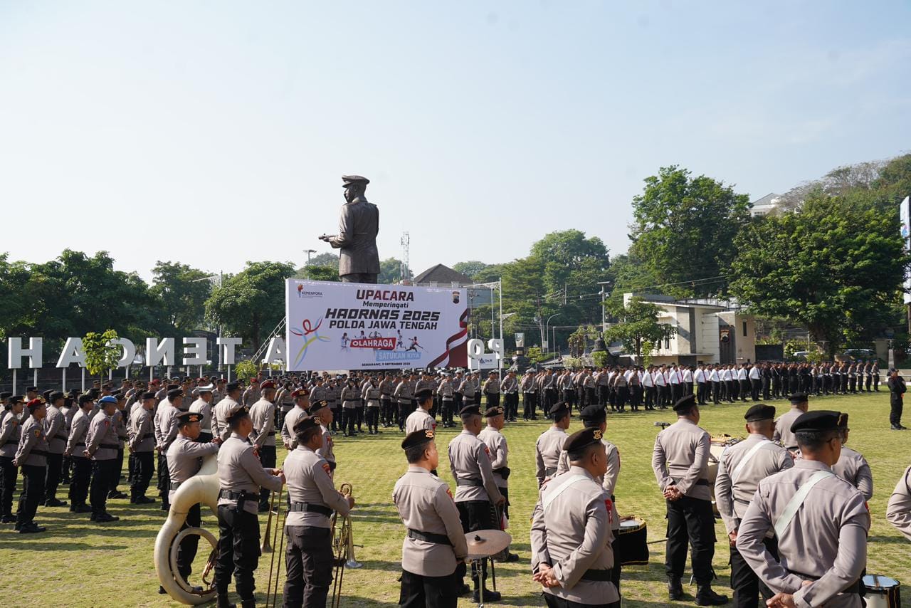 Pimpin Upacara Haornas ke-42, Wakapolda Jateng Tekankan Nilai Sportivitas