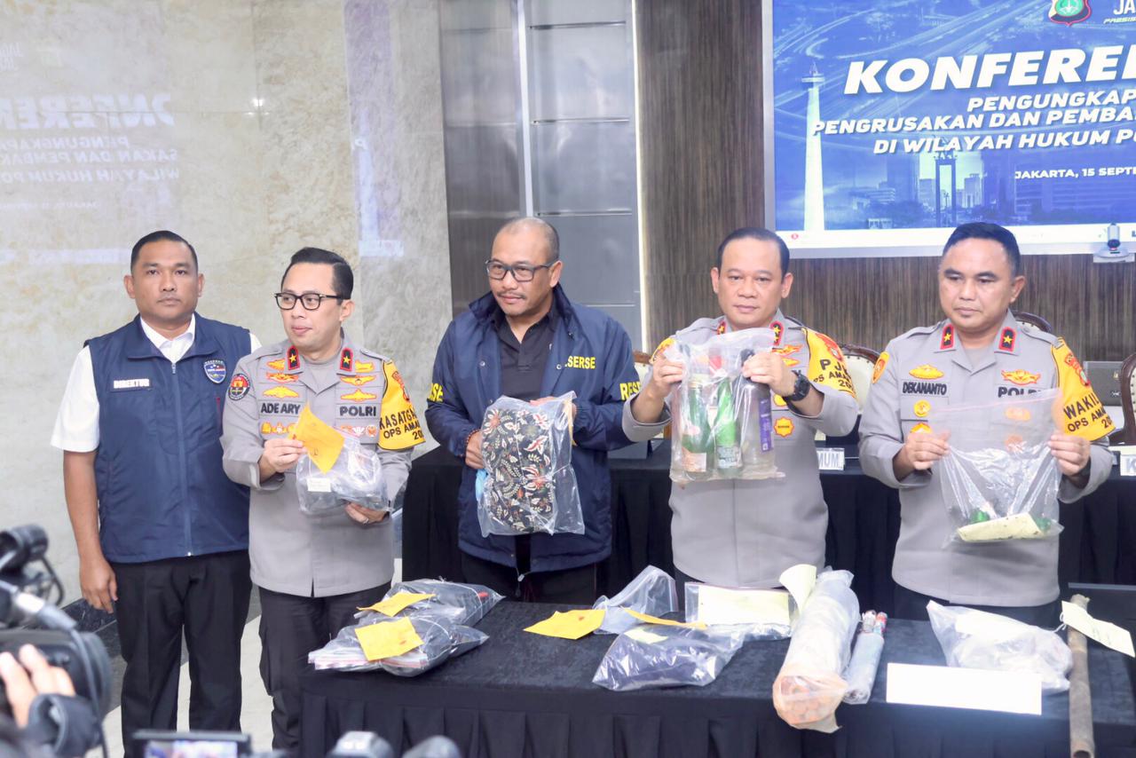 Polda Metro Tetapkan 16 Orang Jadi Tersangka Perusakan Fasilitas Umum
