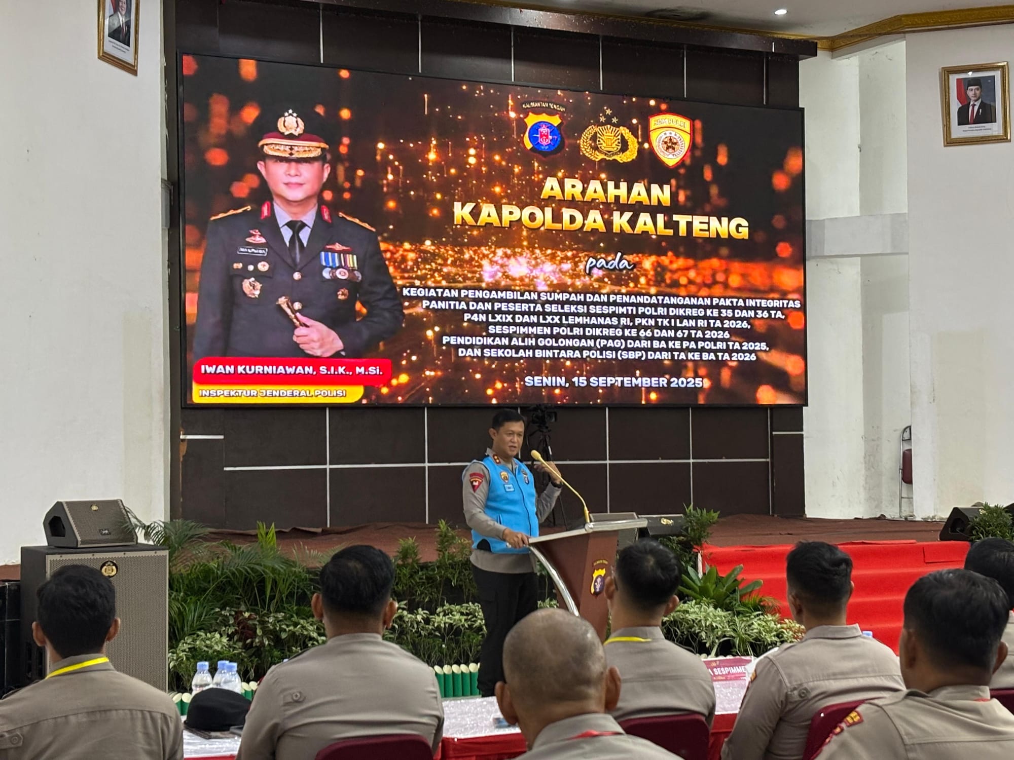 243 Personel Polda Kalteng Ikuti Seleksi Terpadu Dikbangspes Polri 2025