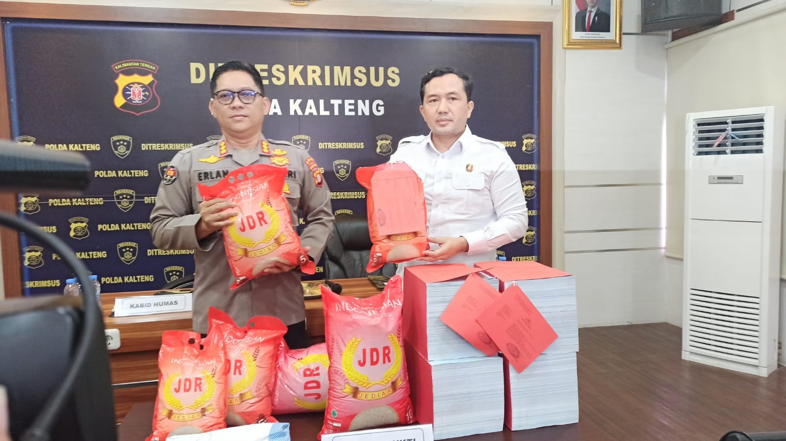 Pria di Palangka Raya Diamankan Polda Kalteng, Diduga Jual Beras Premium Tidak Sesuai Standar