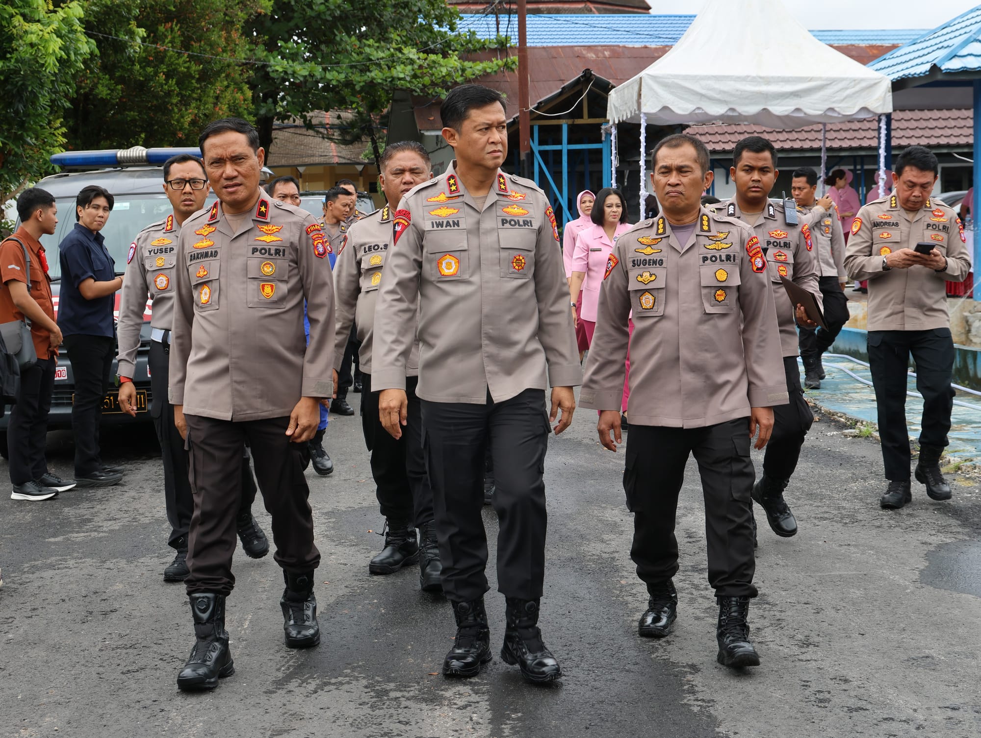 Kapolda Kalteng Tinjau Kesiapan SPPG, Pastikan 3.400 Pelajar Dapat Manfaat