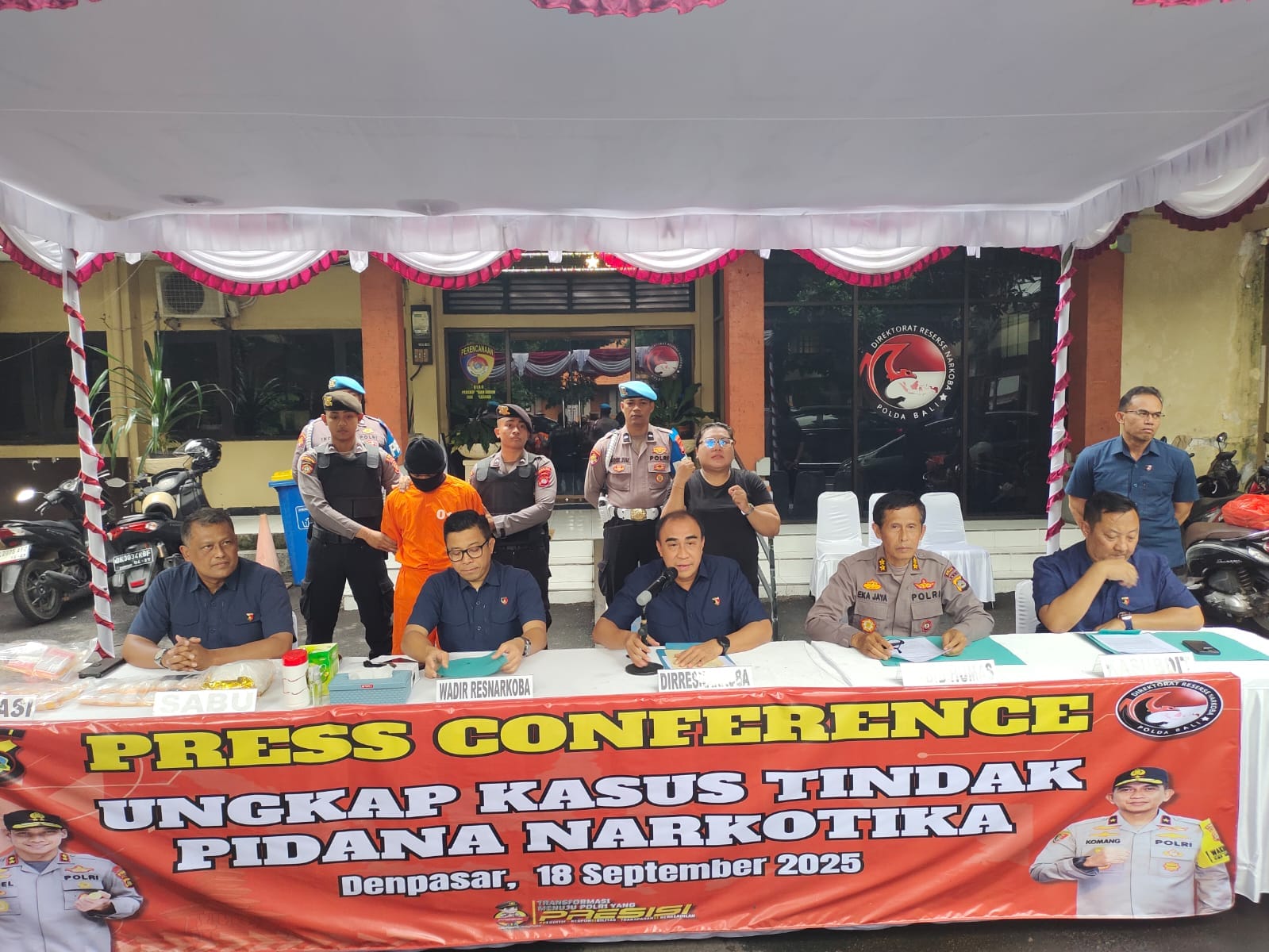 Nekat Jadi Kurir Narkoba Pria Asal Tabanan Diamankan Polda Bali