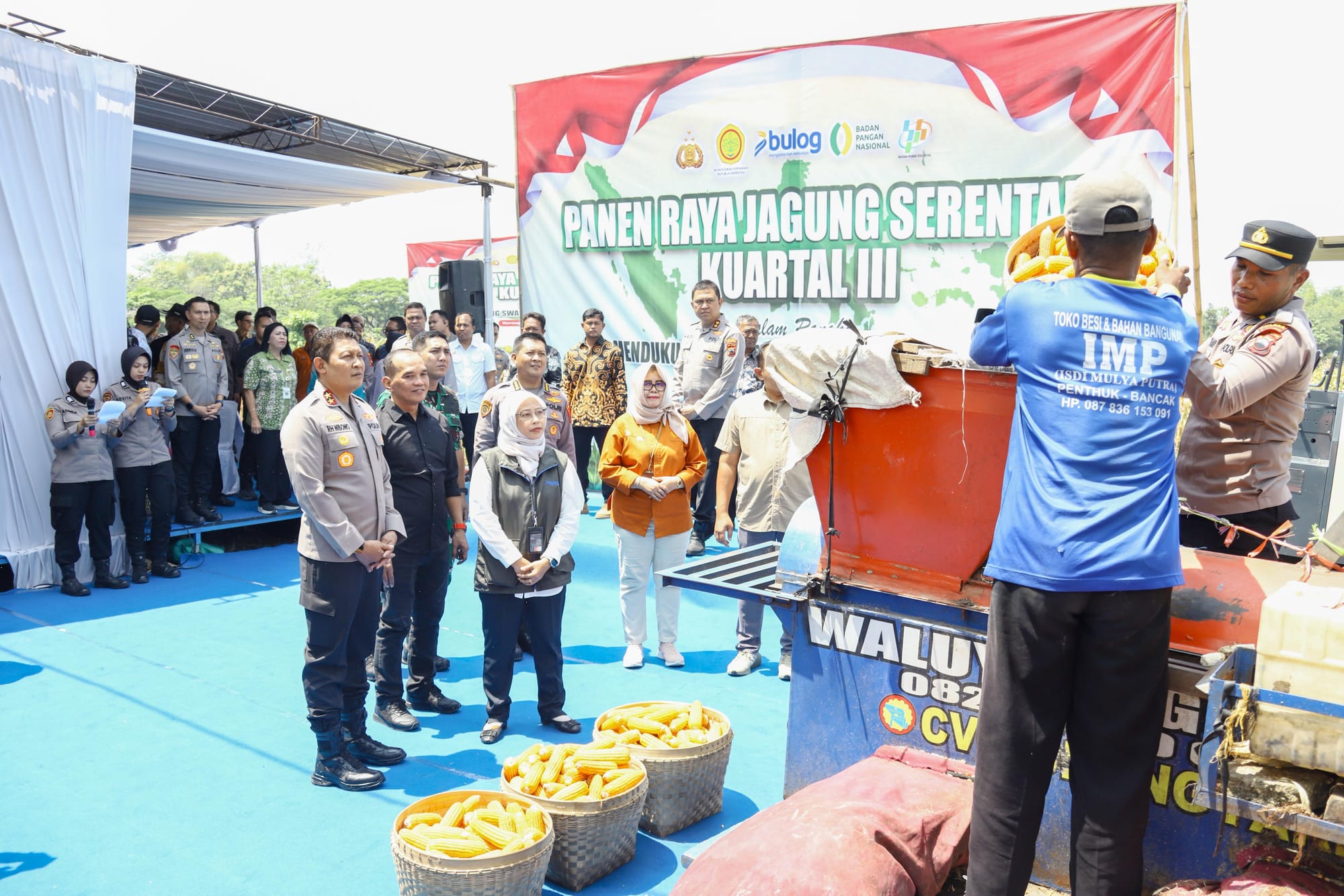 Hadiri Gerakan Pangan Murah, Kapolda Jateng Apresiasi Panen Raya Jagung Serentak