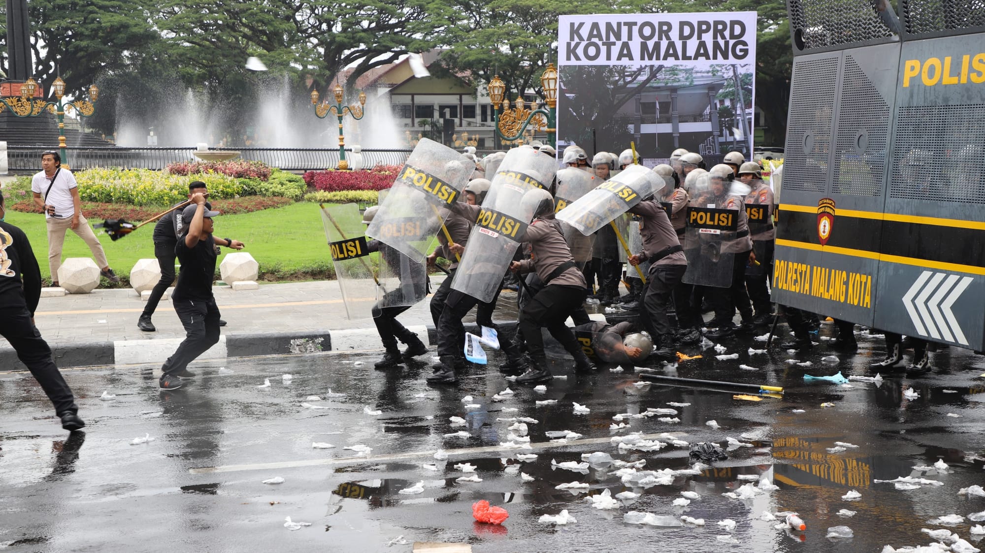 Simulasi Sispamkota, Polresta Malang Kota Tegaskan Komitmen Jaga Keamanan Wilayah