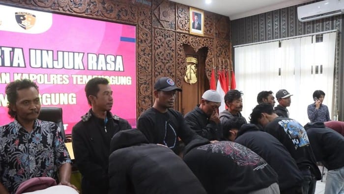Usai Demo Ricuh di Temanggung, 98 Orang Diamankan Kini Sudah Dibebaskan