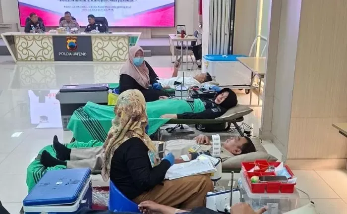 Tetesan Darah untuk Kemanusiaan, Humas Polda Jateng Gelar Donor Darah